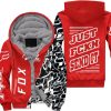 [PREMIUM] JUST FNKN SEND IT RED FLEECE HOODIE