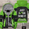 MOTOCROSS PERSONALIZED FX RACING V1 | FLEECE HOODIE | KAWASAKI