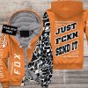 MOTOCROSS PERSONALIZED FX RACING | FLEECE HOODIE | COLOR ORANGE