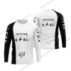 FOX RACING BLACK WHITE | CUSTOM NAME | JERSEY | PLAN FOR TODAY
