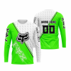 FX RACING WHITE GREEN | CUSTOM NAME | JERSEY