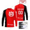HUSQVARNA BLACK RED | CUSTOM NAME | JERSEY