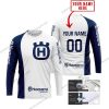HUSQVARNA BLUE WHITE | CUSTOM NAME | JERSEY