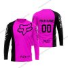 FOX RACING BLACK PINK | CUSTOM NAME | JERSEY