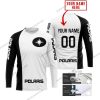 POLARIS BLACK WHITE | CUSTOM MOTOCROSS JERSEYS