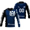 CUSTOM NAME RACING | BLACK-BLUE | HUSQVARNA V1