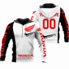 CUSTOM NAME RACING | BLACK-WHITE | HONDA
