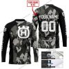 HUSQVARNA RACING CAMO JERSEY | CUSTOM NAME RACING JERSEY |  KIDS/YOUTH/ADULT