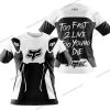 TOO FAST TO LIVE TOO YOUNG TO DIE - FOX RACING - WHITE - T-SHIRT