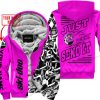 PREMIUM MX - LIMITED EDITION JUST FCKN GONNA SEND IT - CUSTOM NAME - SKI-DOO - PINK - FLEECE ZIP HOOODIE